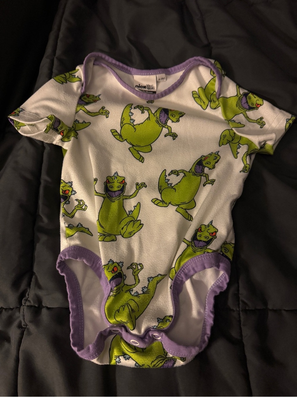 Rugrat Reptar 6-9m onesie